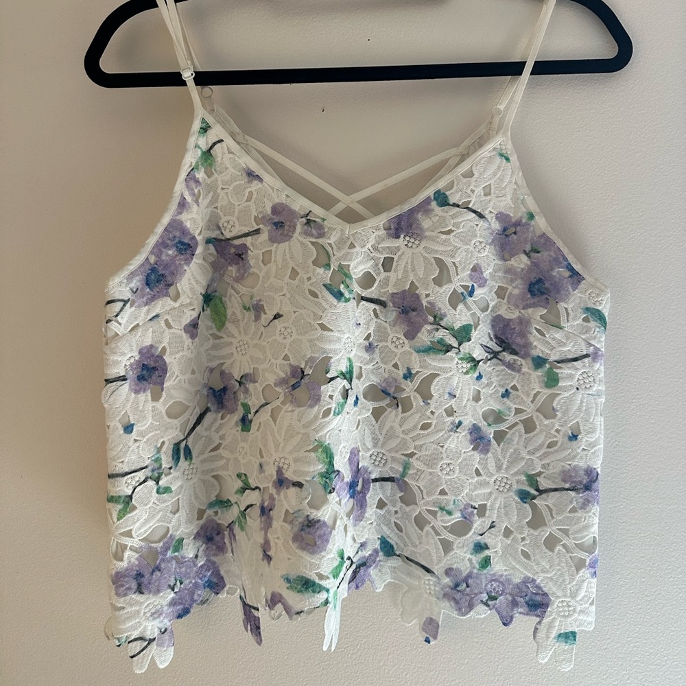 ASTR Crochet Tank Top